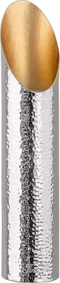Produktbild von FIRAT Teelichthalter - H.30cm x D.6,2cm - Aluminium - silberfarben