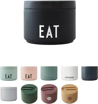Image de Boîte à repas isotherme avec cuillère et fourchette | Idéale pour les enfants et les adultes en déplacement | Tasse incluse | 330 ml