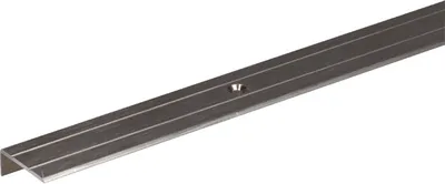 Produktbild von Alberts Treppenkanten-Schutzprofil | gebohrt | Aluminium, edelstahlfarbig eloxiert | 1000 x 24,5 x 20 mm