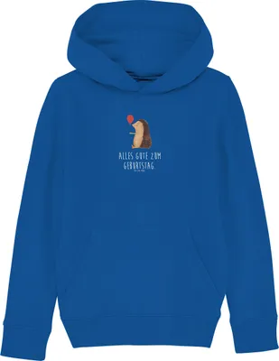 Produktbild von Mr. & Mrs. Panda Kinderpullover Igel Luftballon 7-8 Jahre (122/128) - Royal Blue - Geschenk, Geburtstag, Pulli, Lustige Sprüche, Pullover, Sweater, Herzlichen Glückwunsch