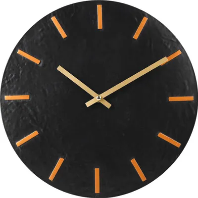 Produktbild von SensaHome Wanduhr Paris – Moderne Industrieuhr rund – minimalistisches Design – Ø30 cm – Schwarz