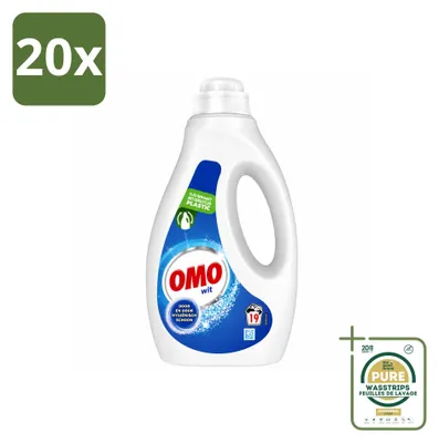 Produktbild von 20 x OMO Flüssigwaschmittel für weiße Wäsche - 950 ml - Vorratspackung - 20 Stücke