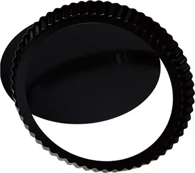 Produktbild von Antihaft-9,5-Zoll-Rundkuchenform, Antihaft-Quiche-Pfanne Aus Kohlenstoffstahl Mit Abnehmbarem Boden Zum Backen Zu Hause, Ideal Zum Backen Von Obstkuchen, Mousse-Kuchen