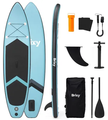 Produktbild von Brixy SUP Board – Aufblasbares Paddle Board – Komplettset – 285 cm – Max. 150 kg – Mintgrün