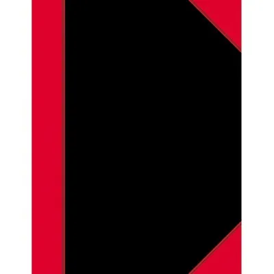 Produktbild von Bantex 100302817, Einfarbig, Schwarz, Rot, A5, 96 Blätter, 70 g/m², Taschenbuch