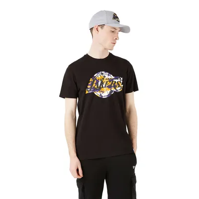 Produktbild von New Era T-Shirt NBA Camo Logo LA Lakers black XL