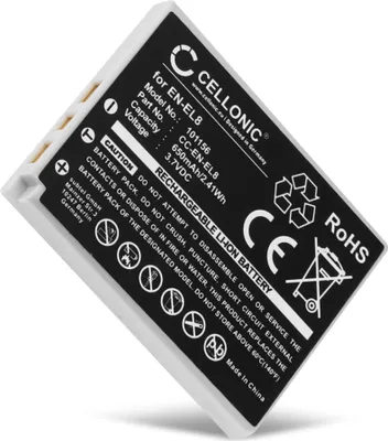 Immagine prodotto di CELLONIC 1x Batteria per Fotocamera Compatibile con Nikon Coolpix S1, Coolpix S2, Coolpix S3, EN-EL8 – (650mAh, 3.7V)