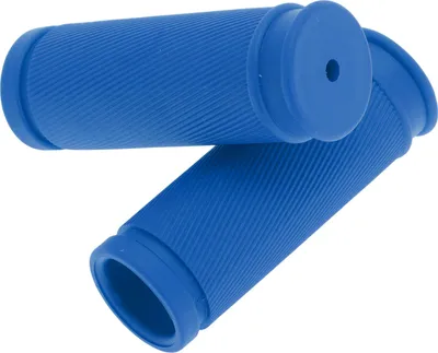Image de 2 Poignées de vélo, 85mm Design Ergonomique en Caoutchouc pour Enfants avec Protection contre les Chocs pour Tricycle et Vélo d'Équilibre pour Enfants, Bleu