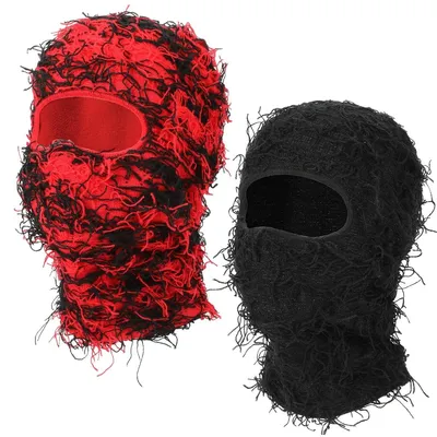 Produktbild von Sturmhaube Skimaske Gesichtsmaske - Gestrickt - Vollgesicht - Winddicht - 2 Stück