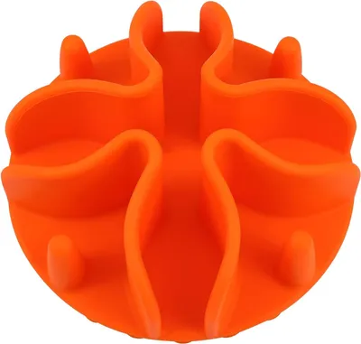 Obrázek produktu pro Anti-Schrokbak pro psy – pomalý krmítko – vložitelné misky pro psy – oranžová – malá