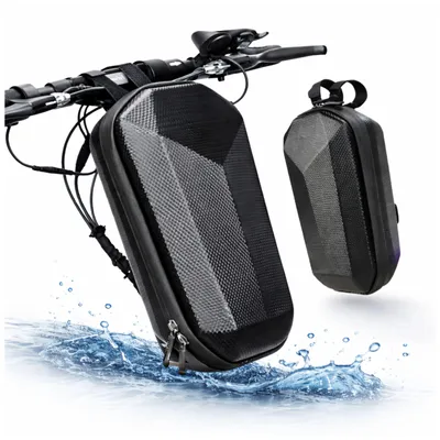 Produktbild von Zandor Scooter Tasche 4L wasserdicht EVA Lenkertasche schwarz für E-Scooter Fahrrad