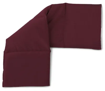 Image de Coussin aux noyaux de cerise - Bordeaux - 60 x 20 cm - 4 compartiments - Coussin chauffant