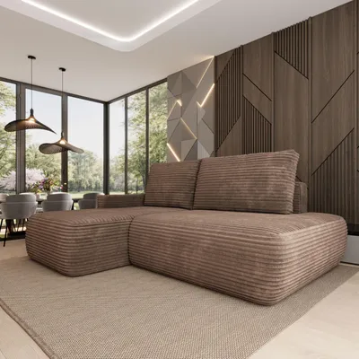 Produktbild von Masseno Ecksofa AVINI T L-S mit Schlaffunktion L-Form, Sofa mit Bettkasten, Wohnzimmersofa, Couch, Soffa, Bettsofa, Couchgarnitur- Beige, TILIA 17