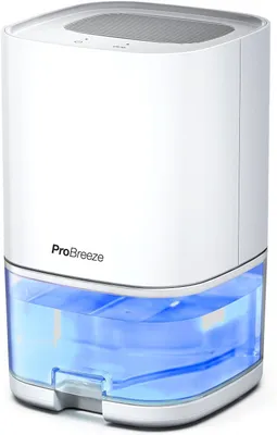 Produktbild von Luftentfeuchter 1000ml mit Zeitschaltuhr und Nachtlicht - Luftentfeuchter elektrisch gegen Feuchtigkeit, Schmutz, Schimmel in Badezimmer, Schlafzimmer