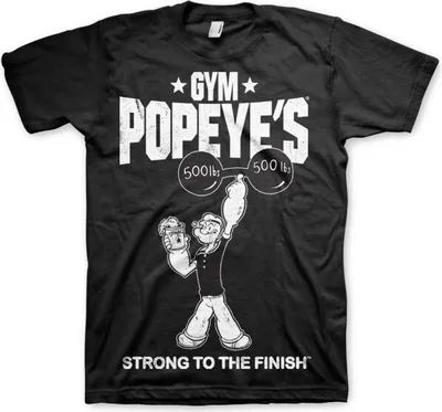 Produktbild von Popeyes Gym T-Shirt - XX-Large - Black