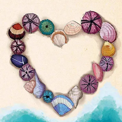 Produktbild von Grußkarten Liebe – Packung mit 10 Stück – 14 x 14 cm