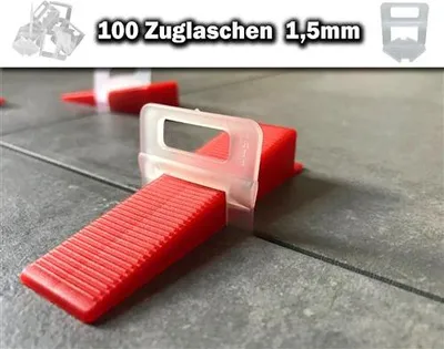 Zdjęcie produktu dla 100 uchwytów 1,5 mm – system poziomowania płytek KACHEL GOTT®