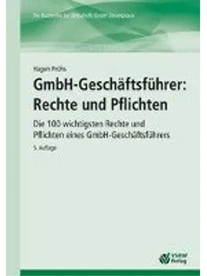 Obrázok produktu pre GmbH-Geschäftsführer: Rechte und Pflichten