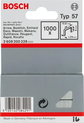 Produktbild von Flachdrahtklammern, Typ 57/6