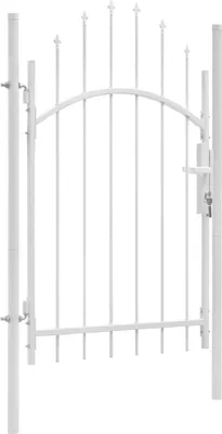 Produktbild von Gartentor Woerden Stahl 1x2,25 m Weiß