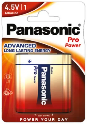 Produktbild von Panasonic 3LR12PPG, Alkali, 4.5 V, 63 mm, 22 mm, 63 mm