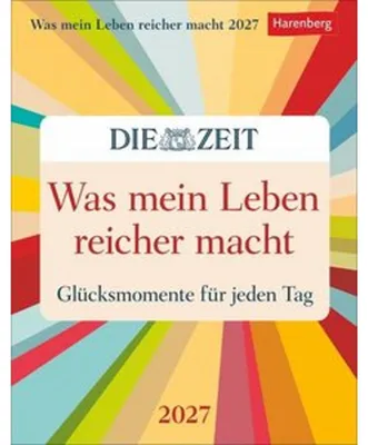 Produktbild von Was mein Leben reicher macht Tagesabreißkalender 2027 - Glücksmomente für jeden Tag