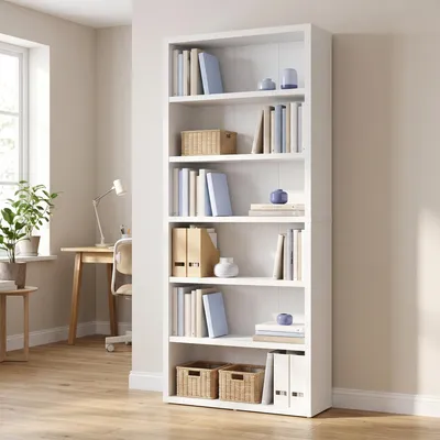 Produktbild von VASAGLE Bücherregal, Standregal mit 6 Ebenen, 4 verstellbare Einlegeböden, 75 x 24 x 168 cm, für Arbeitszimmer, Wohnzimmer, Büro