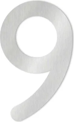 Produktbild von Heibi 1x MAX Hausnummer/Buchstabe zur Wahl Edelstahl 10/16 cm 0 1 2 3 4 5 6 7 8 9 a b c d /