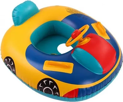 Produktbild von Babyschwimmring aufblasbares Schlauchboot mit Sitz mit Lenker 15kg