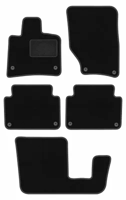 Produktbild von Velours-Fußmatten für Audi Q7 I 4L 2005-2015 (SUV) – 4-tlg, Schwarz, passgenau – Wielganizator LUX – Ausführung W0366