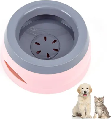 Immagine prodotto di Ciotola d'acqua per cani in viaggio 750ml, Qianyou ciotola per cani a prova di schizzi ciotola per gatti ciotola per animali domestici antiscivolo ciotola per bere da viaggio in plastica ciotola d'acqua portatile rimovibile