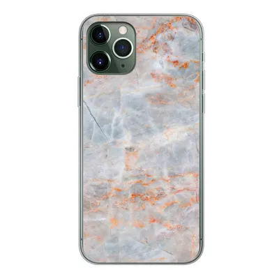 Produktbild von MuchoWow® Handyhülle Schutzhülle Hülle für iPhone 11 Pro Marmor - Luxus - Orange Silikon Softcase Handy Hülle - Handy