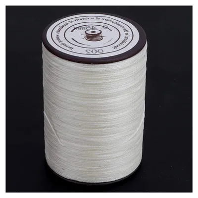 Produktbild von Wachsfaden 0,45 mm für Lederarbeiten, 160 m/Rolle, beige