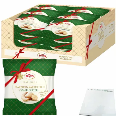 Produktbild von Zentis Marzipan Kartoffeln Vanillekipferl VPE (36x100g Beutel) + usy Block