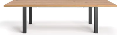 Zdjęcie produktu dla Stół rodzinny Fold, 160x90 cm + dostawki 2x60 cm, lite drewno, nowoczesny