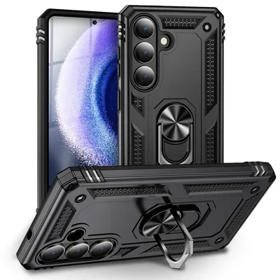 Obrázek produktu pro NALIA ochranné pouzdro pro Samsung Galaxy S26 – 360° otočný kroužek a magnetický držák – odolné pouzdro do terénu – značka z Berlína – černé