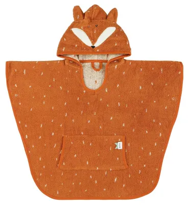 Obrázek produktu pro pončo Pan Lišák64 x 47 cm organická bavlna oranžová