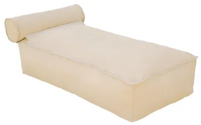 Image de Casa Padrino Chaise longue de luxe avec appui-tête Beige 180 cm
