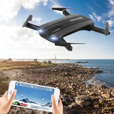 Immagine prodotto di 523 4-Axis Gyro 2.4GHz RC Quadcopter pieghevole con 0.3MP fotocamera, controllo WiFi, modalità Headless, modalità Altitude (nero)