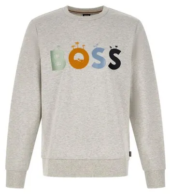 Produktbild von Hugo Boss Sweatshirt aus Baumwolle in Grau
