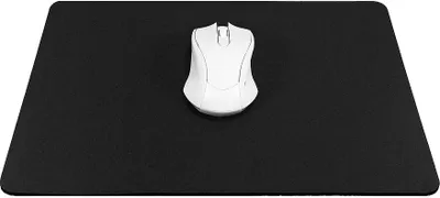 Immagine prodotto di Tappetino per mouse Tappetino per mouse grande 350x250x3mm Tappetino antiscivolo compatibile con giocatori, grafici, ufficio - Nero