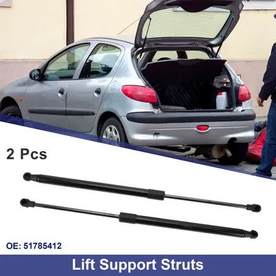 Image de 2 Pièces Vérins À Gaz De Support De Hayon Arrière No.51785412 Pour Fiat 500 Hatchback 2007 Noir