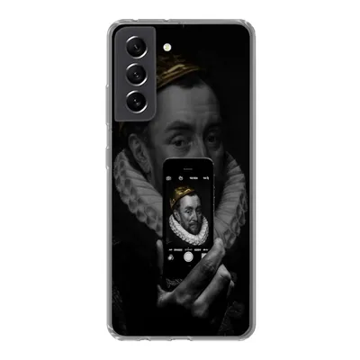 Produktbild von MuchoWow® Handyhülle Schutzhülle Hülle für Samsung Galaxy S21 FE Wilhelm von Oranien - Gemälde - Selfie Silikon Softcase Handy Hülle - Mobiltelefonhülle