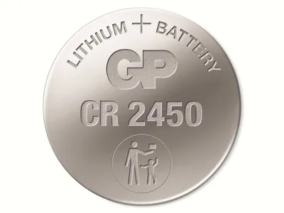 Obrázok produktu pre GP Batteries Lithium Cell CR2450, Batéria na jedno použitie, CR2450, Lítium, 3 V, 610 mAh, 10 rok / roky