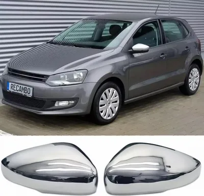 Zdjęcie produktu dla EDELSTAHL SPIEGELKAPPEN dla VW POLO V | Typ 6R, 6C | 2008-2017