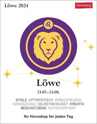 Produktbild von Löwe Sternzeichenkalender 2024