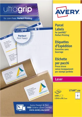 Obrázok produktu pre Biely adresný štítok Avery - laserový - L7169