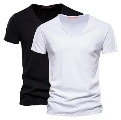 Produktbild von Baumwoll-T-Shirt mit kurzen Ärmeln für Herren