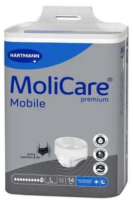 Produktbild von Hartmann MoliCare Premium Mobile 10d L P14 | Packung (14 Stück)