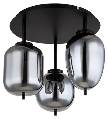 Produktbild von Deckenleuchte, Metall, Schwarz, D 46 cm